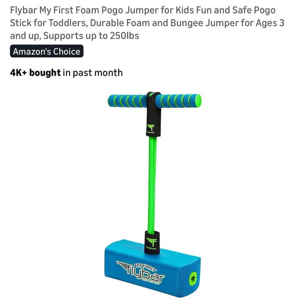 Foam Pogo Jumper💙💚